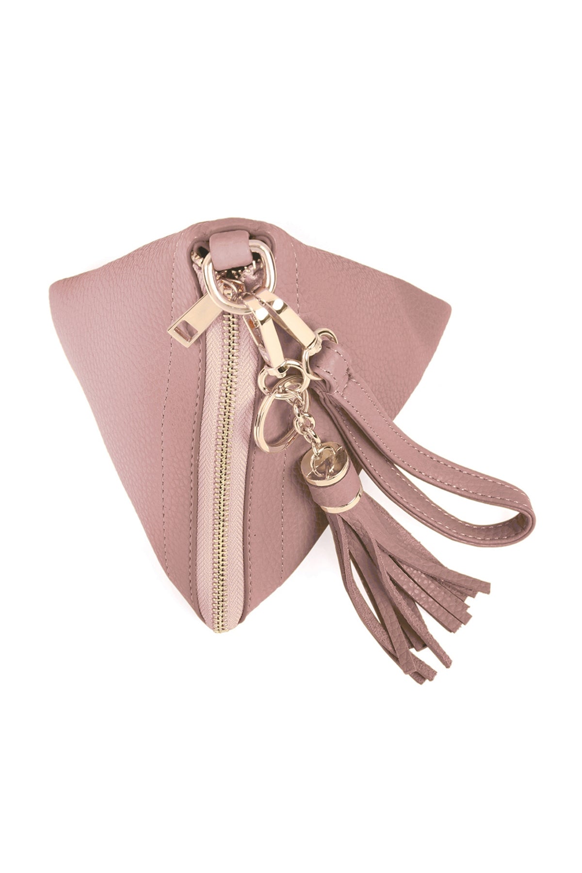 Pyramid Shape Leather Wristlet Bag / 6PCS