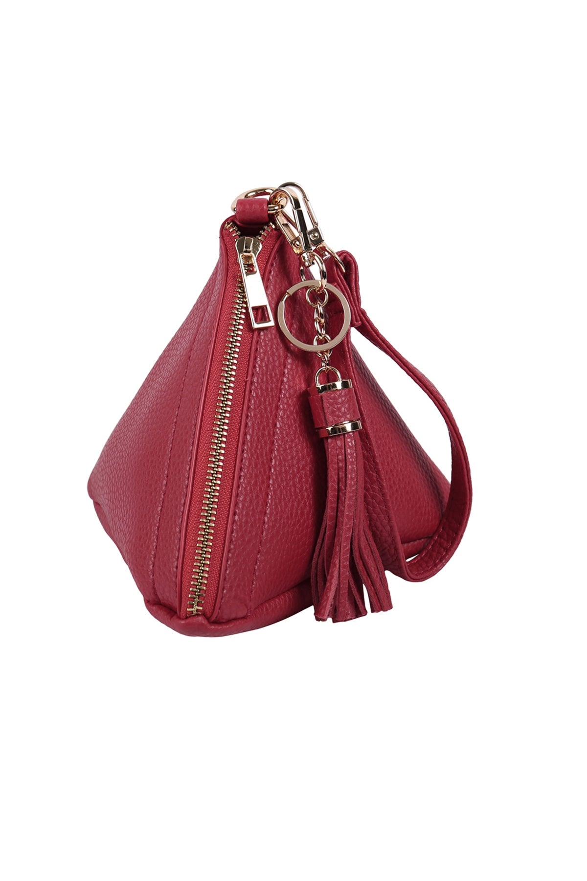 Pyramid Shape Leather Wristlet Bag / 6PCS