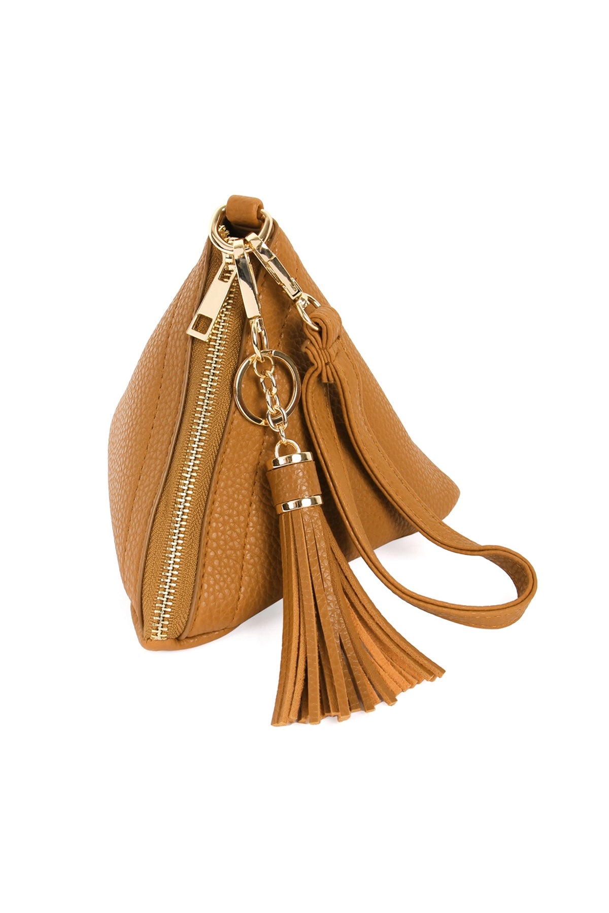Pyramid Shape Leather Wristlet Bag / 6PCS