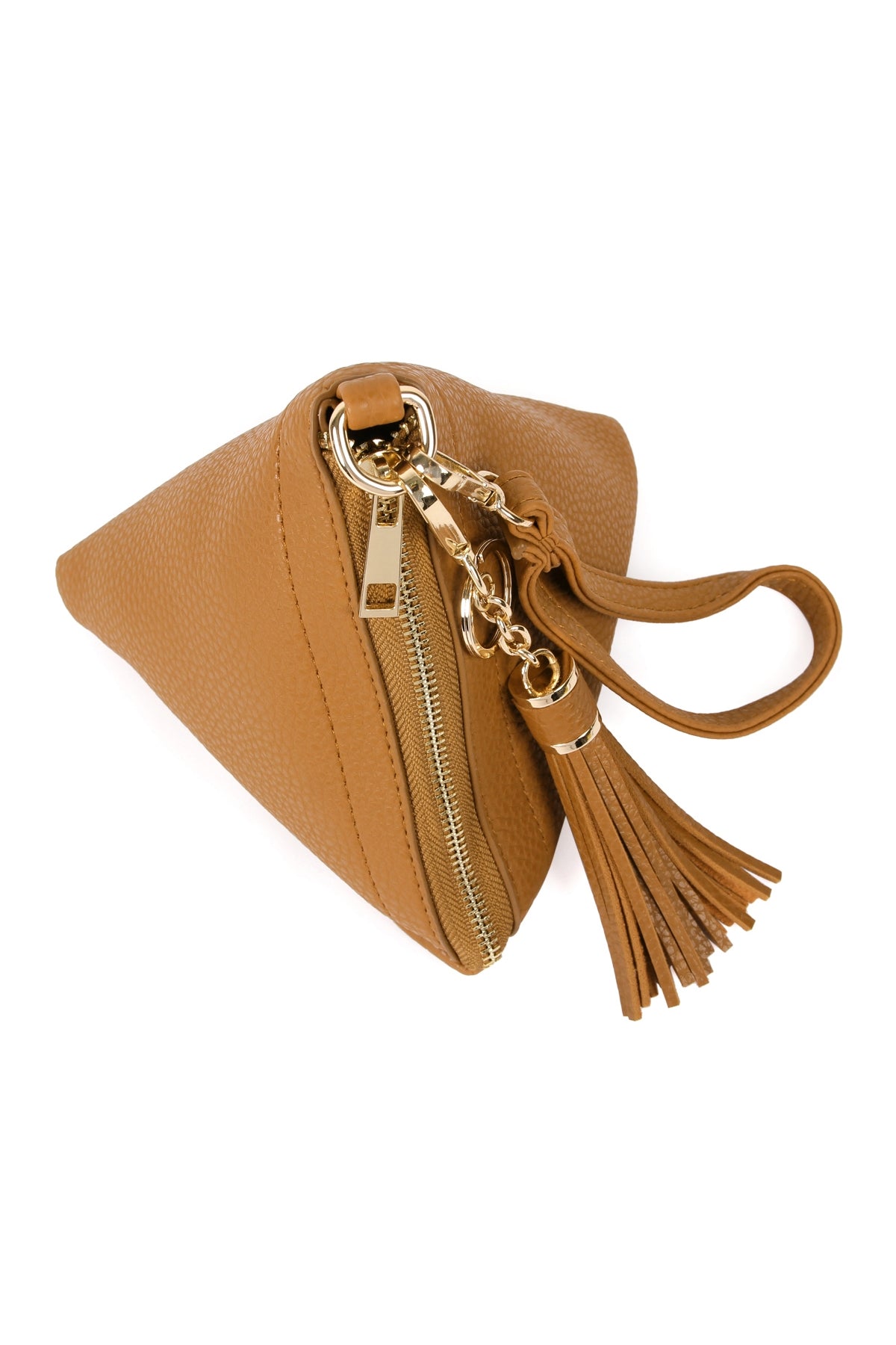 Pyramid Shape Leather Wristlet Bag / 6PCS