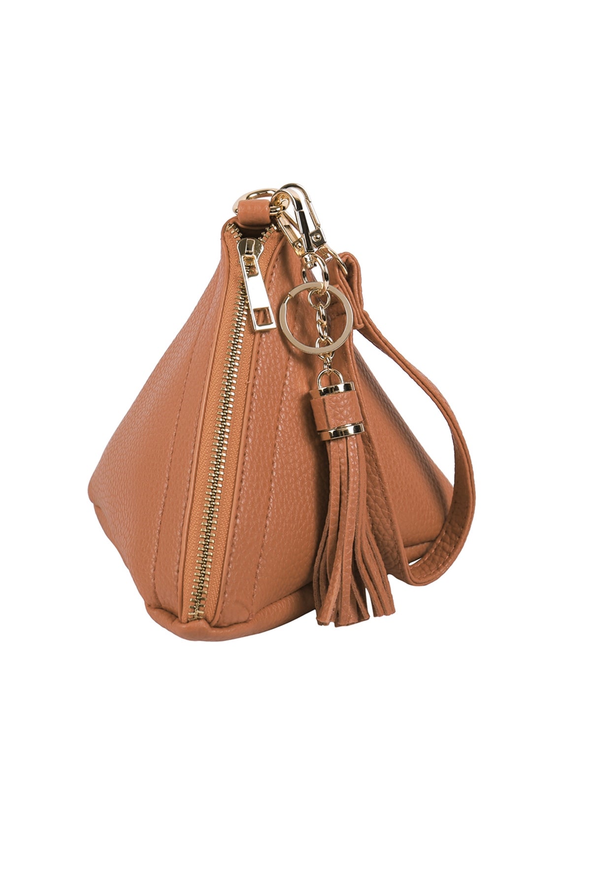Pyramid Shape Leather Wristlet Bag / 6PCS