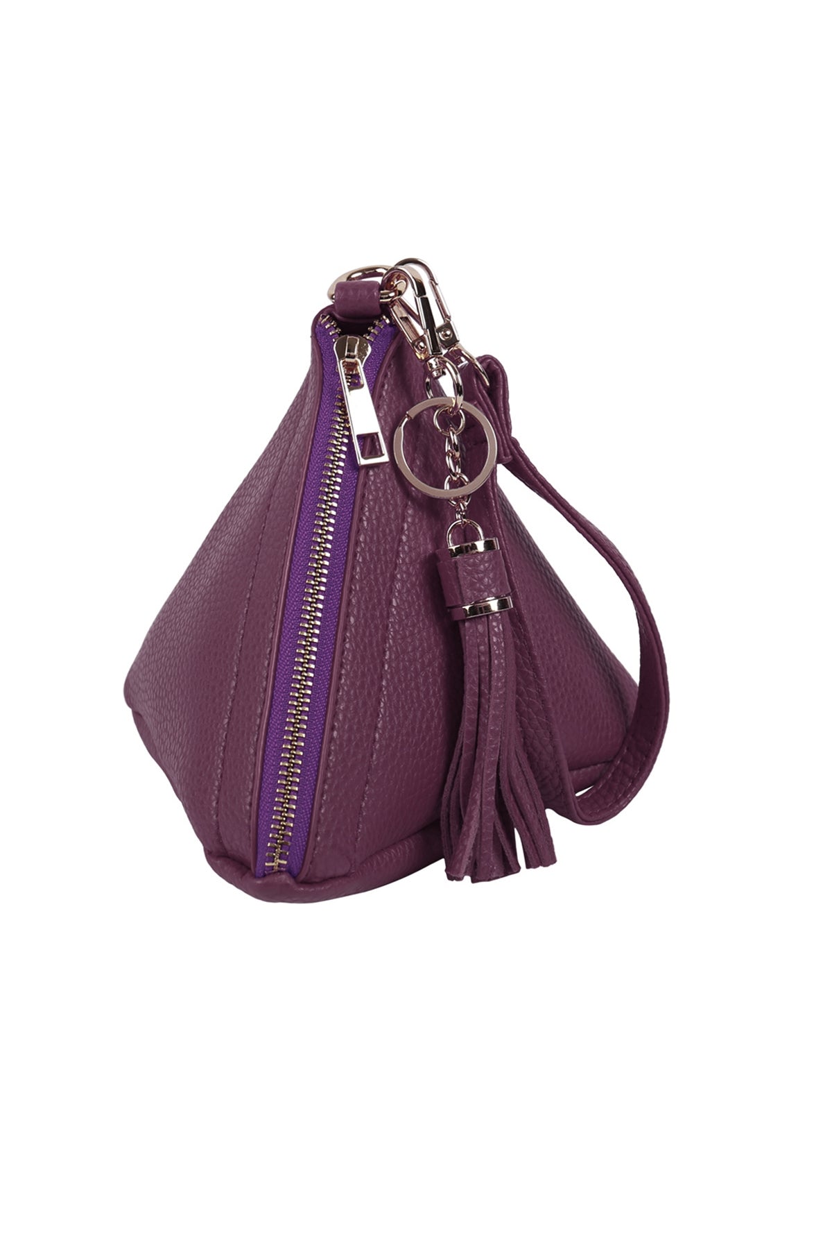 Pyramid Shape Leather Wristlet Bag / 6PCS