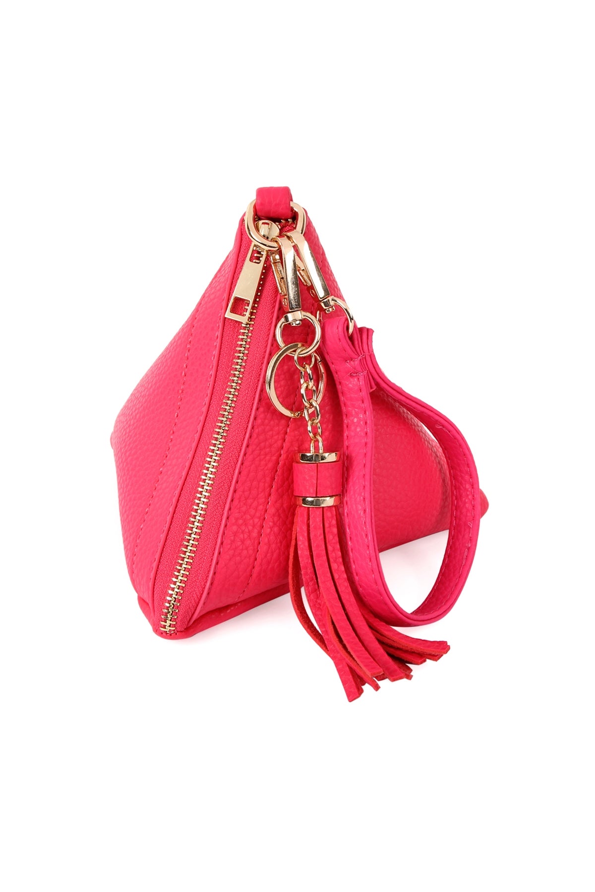 Pyramid Shape Leather Wristlet Bag / 6PCS
