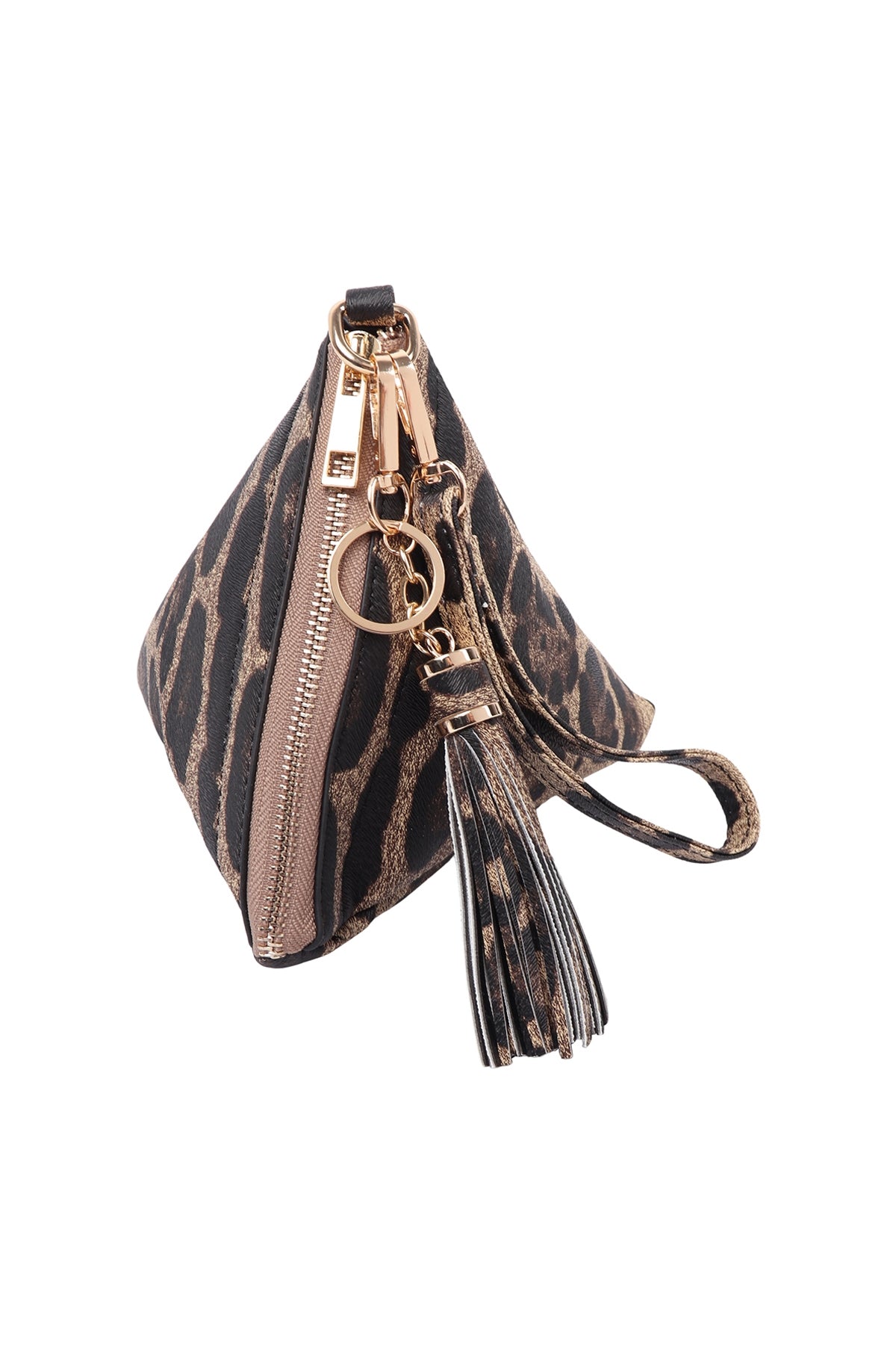 Pyramid Shape Leather Wristlet Bag / 6PCS
