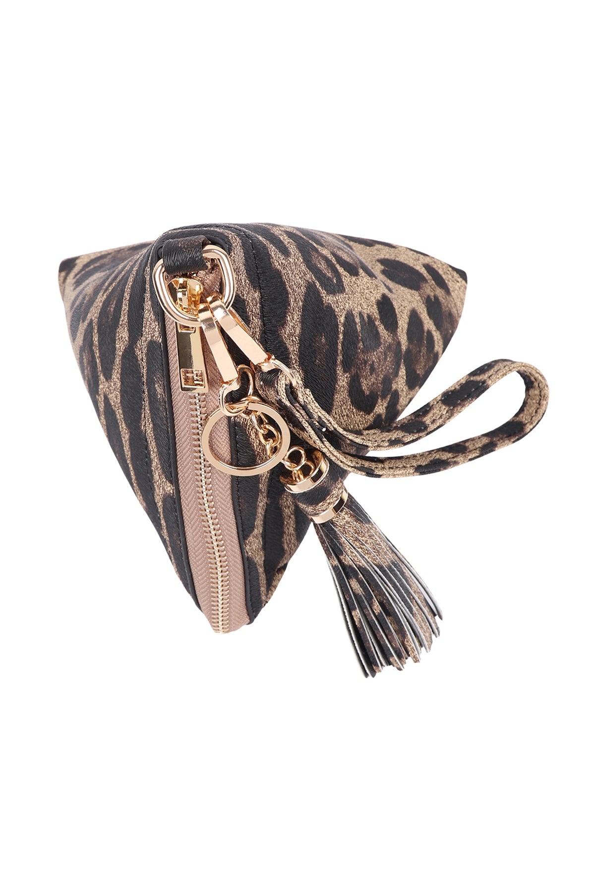Pyramid Shape Leather Wristlet Bag / 6PCS
