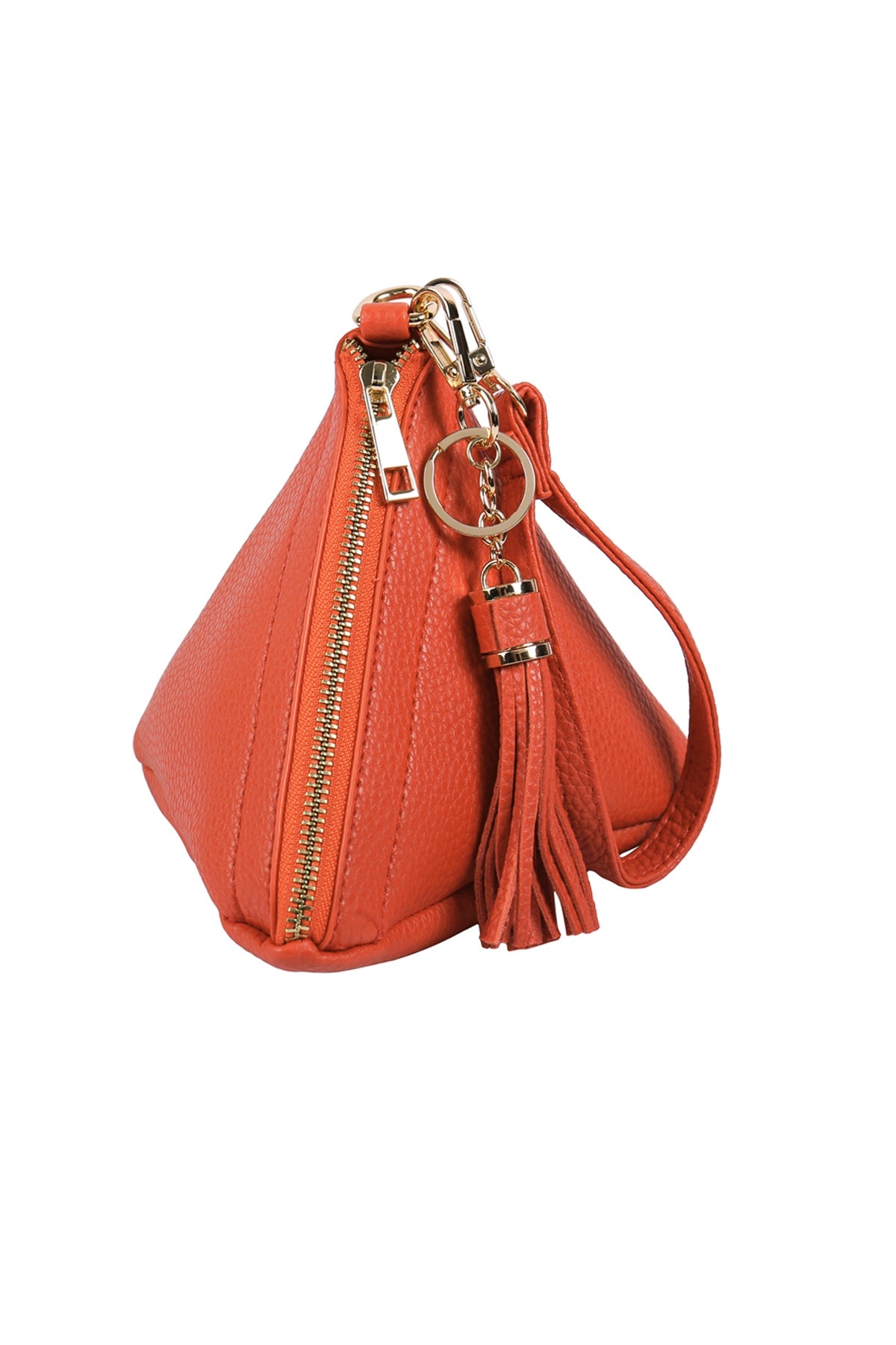 Pyramid Shape Leather Wristlet Bag / 6PCS