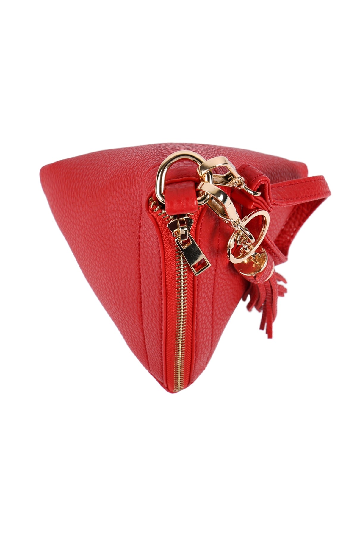 Pyramid Shape Leather Wristlet Bag / 6PCS