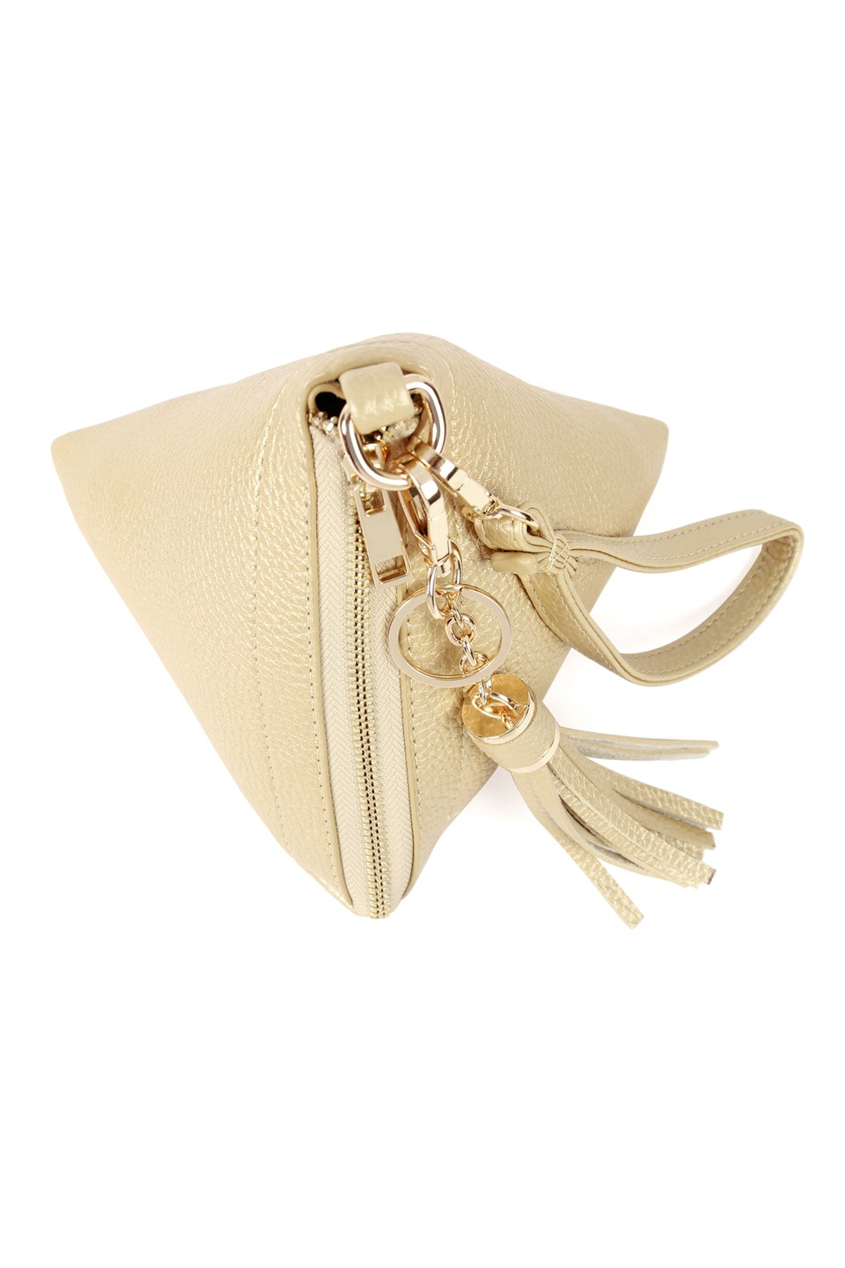 Pyramid Shape Leather Wristlet Bag / 6PCS
