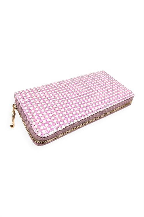 Pattern Print Zipper Wallet / 6PCS