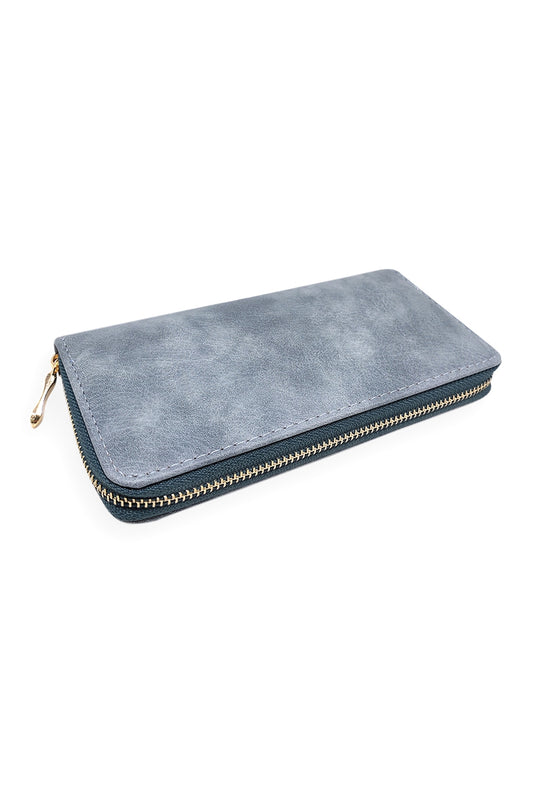 Smoke Print Zipper Wallet