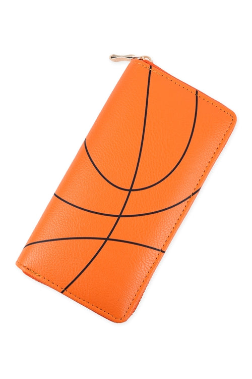 Sports Zipper Leather Wallet