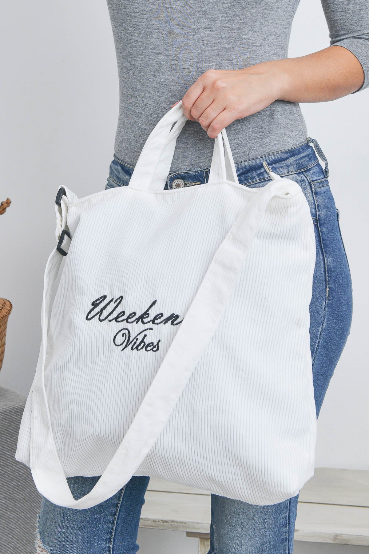 Weekend Vibes Fashion Crossbody Shoulder Tote Bag