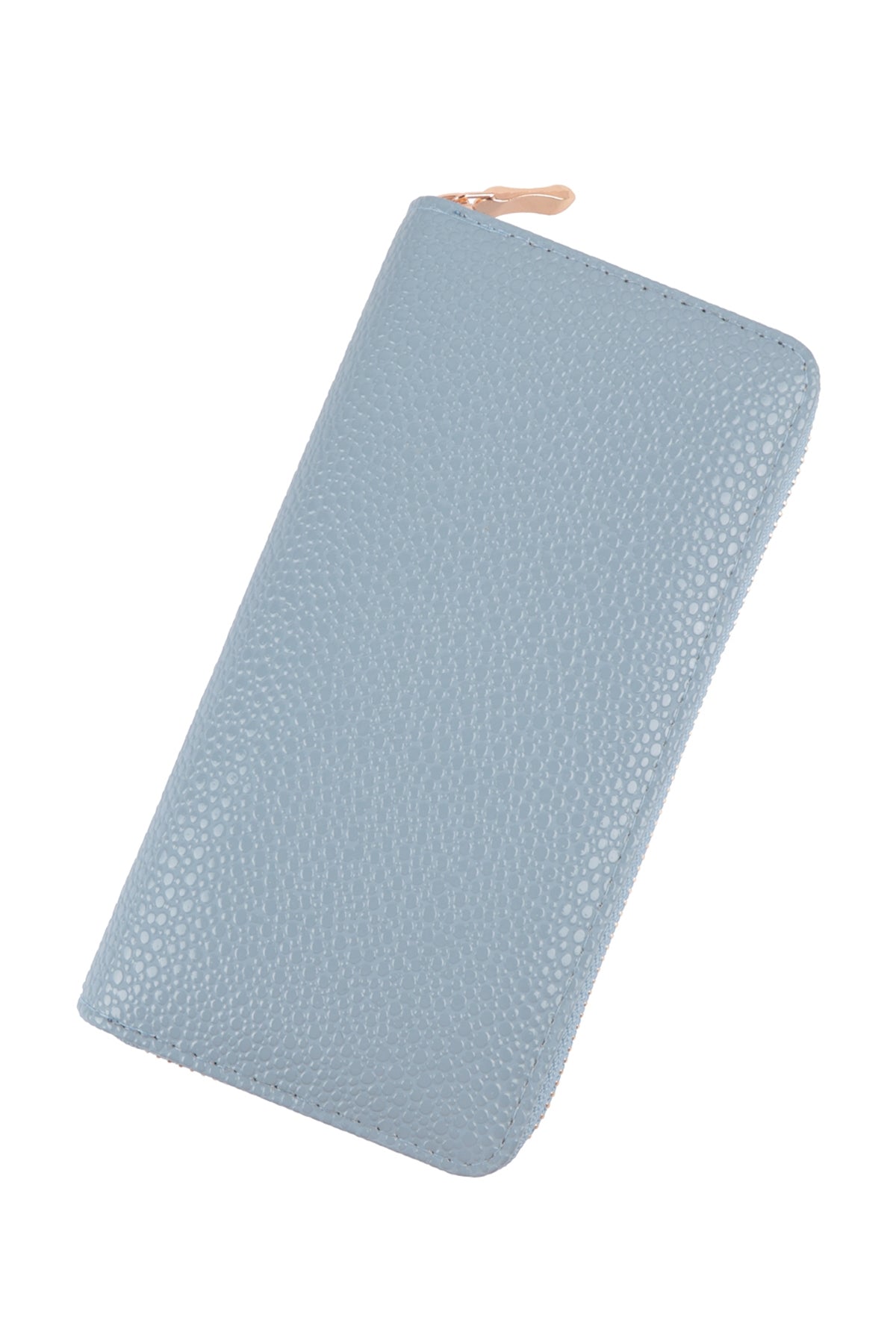 Leather Texture Zipper Wallet