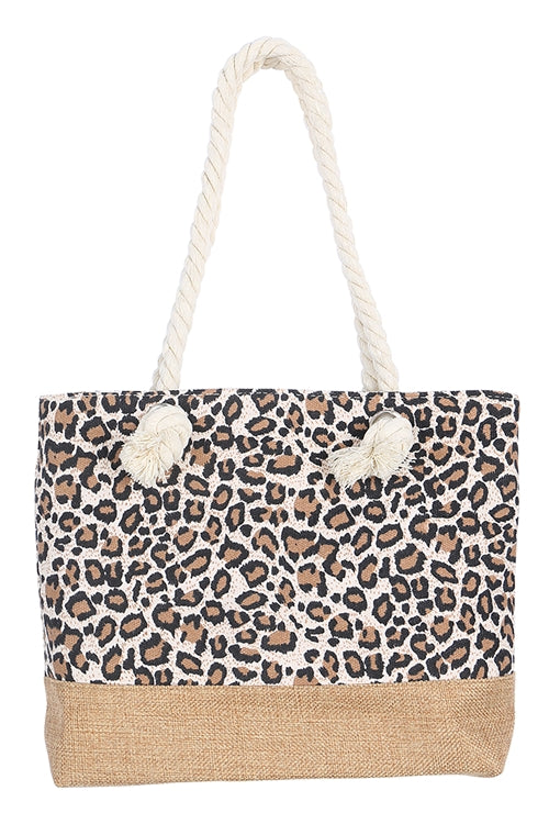 Kids Animal Print Cheetah Summer Fashion Tote Bag
