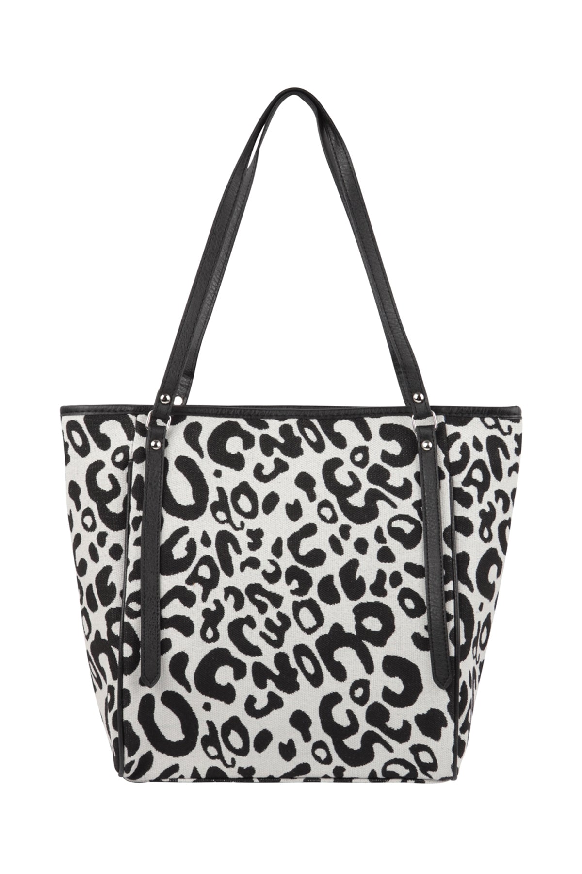 Leopard Print Shoulder Tote Bag