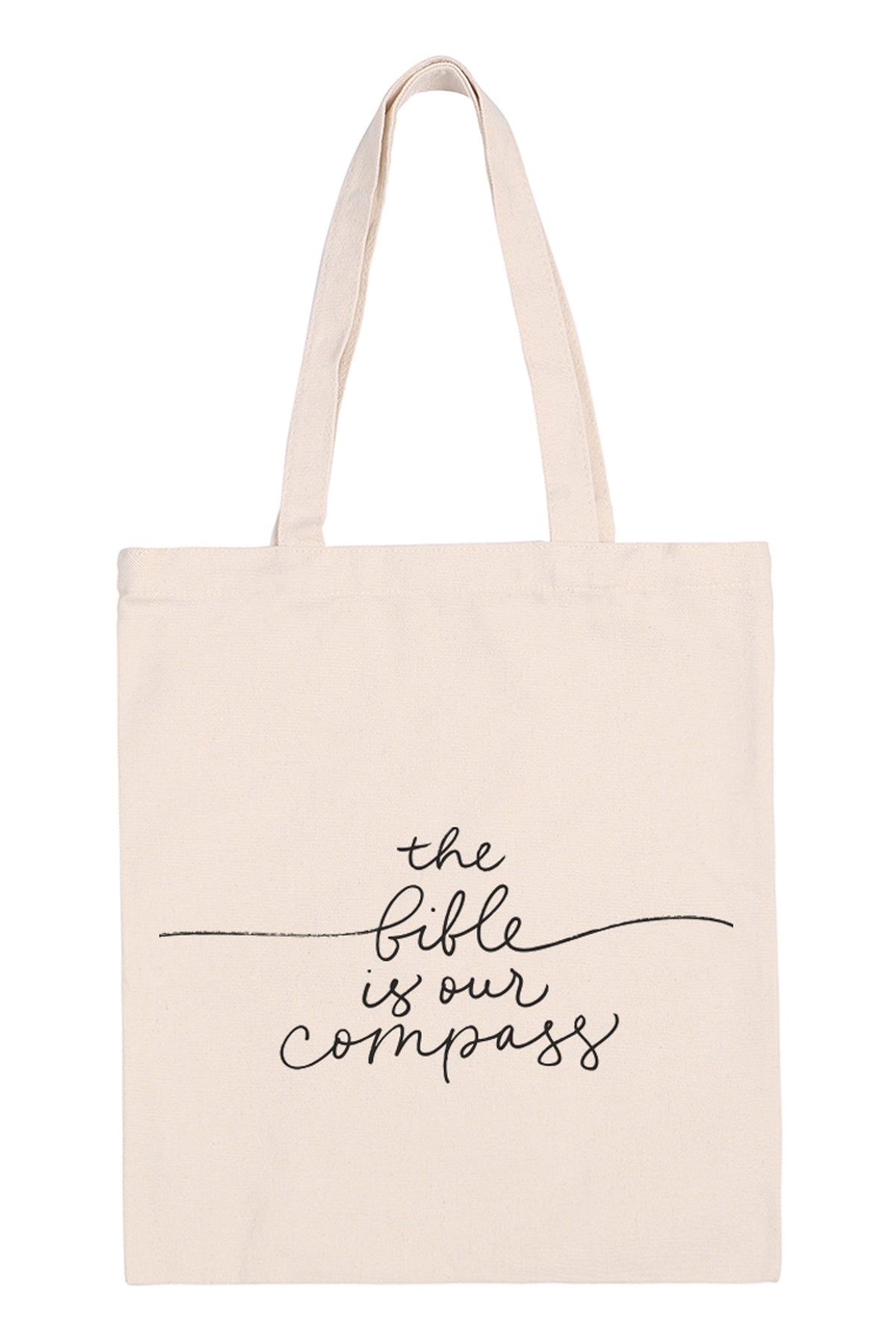 The Bible is Our Compass Print Tote Bag