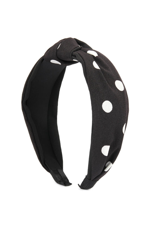 Polka Dots Tied Hair Band