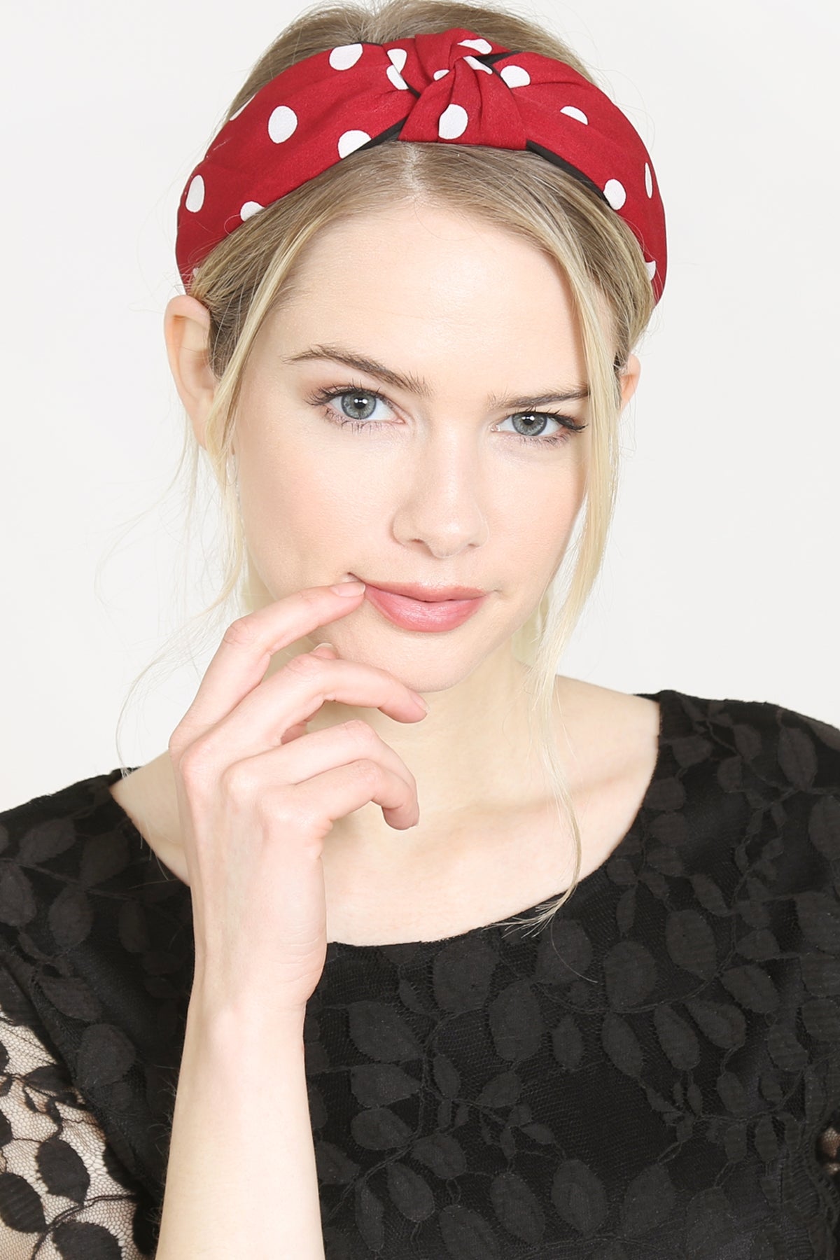 Polka Dots Tied Hair Band / 6PCS