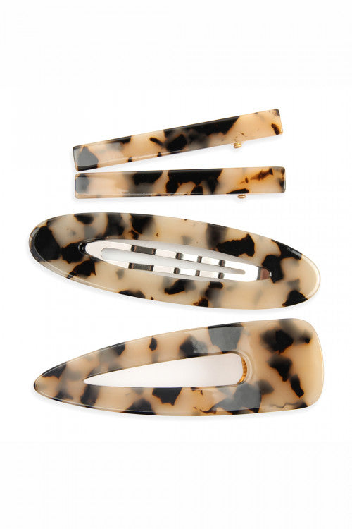 Light Brown Tortoise Acrylic Hair Clip