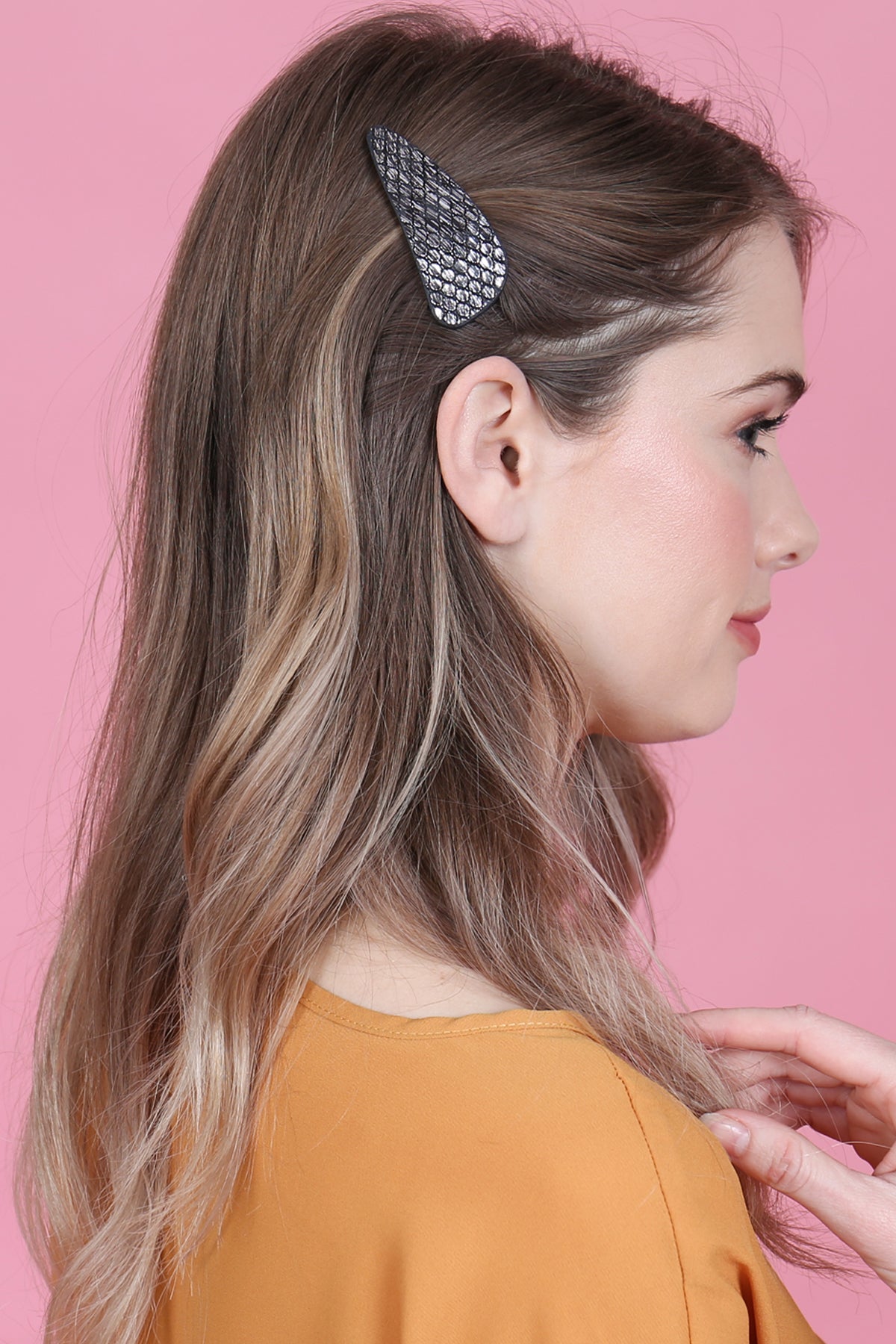 Animal Scale Printed Hair Clip