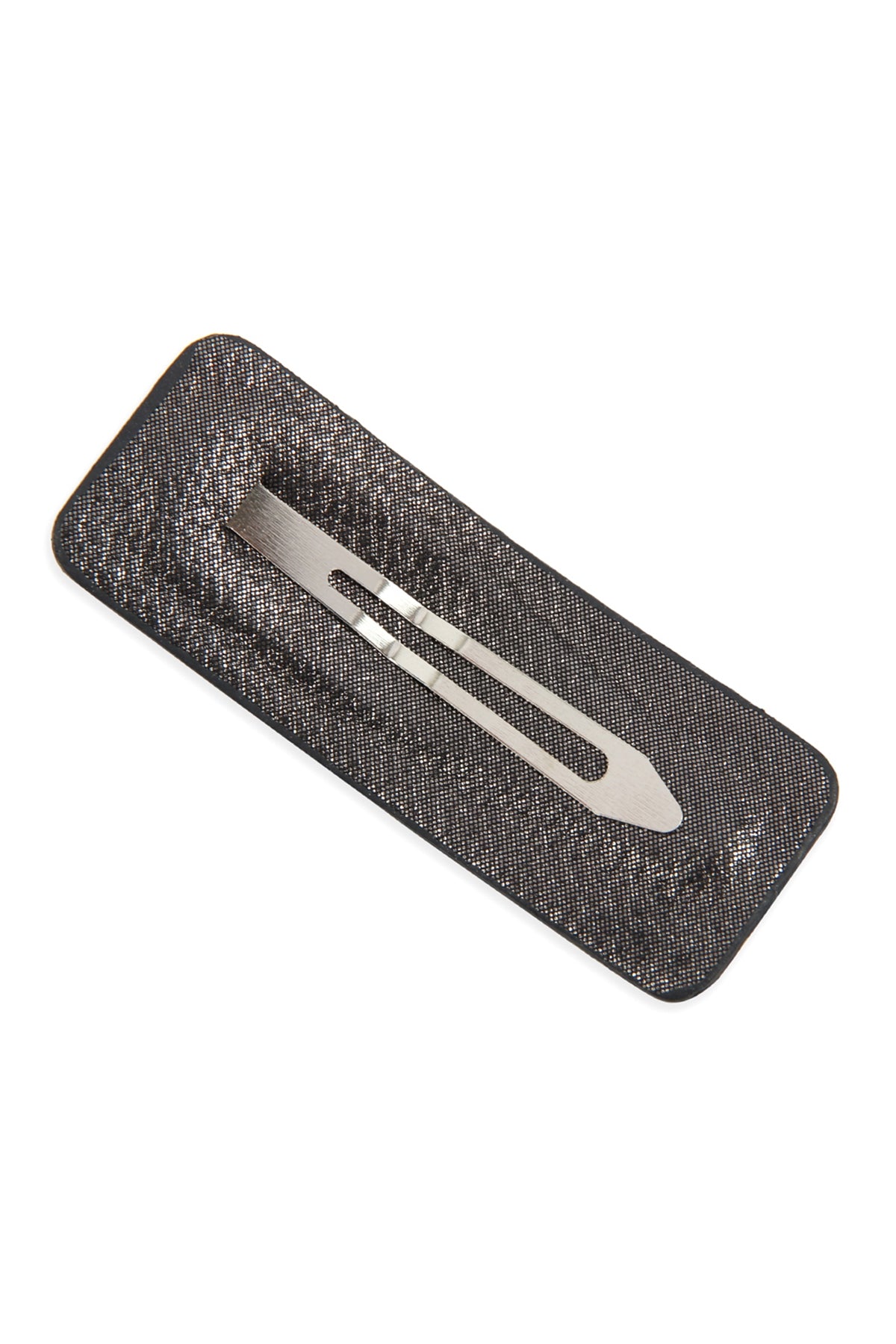 Black Animal Scale Printed Rectangular Hair Clip