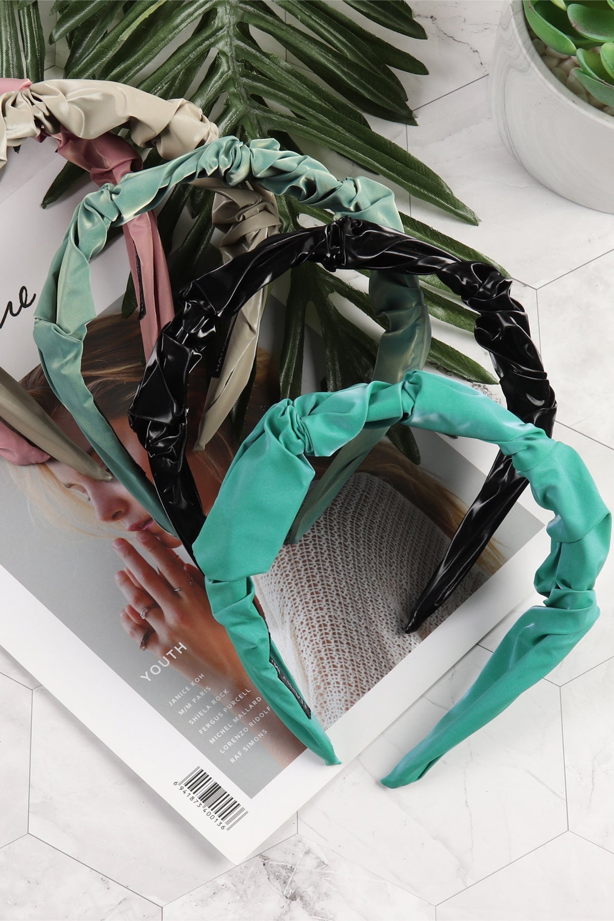 Wrinkled Fashion Headband / 6PCS