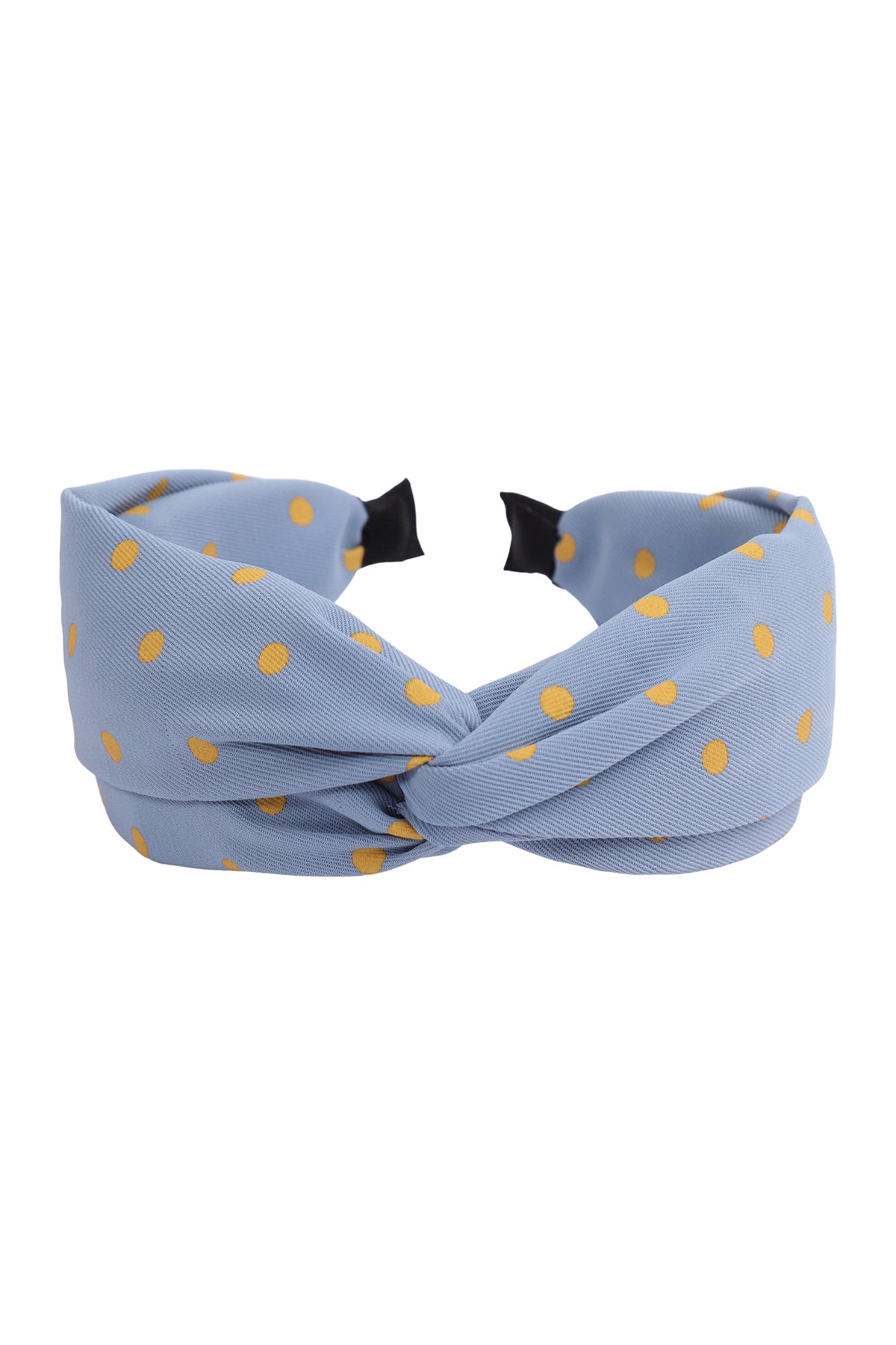 Knotted Polka Dots Fabric Coated Headband