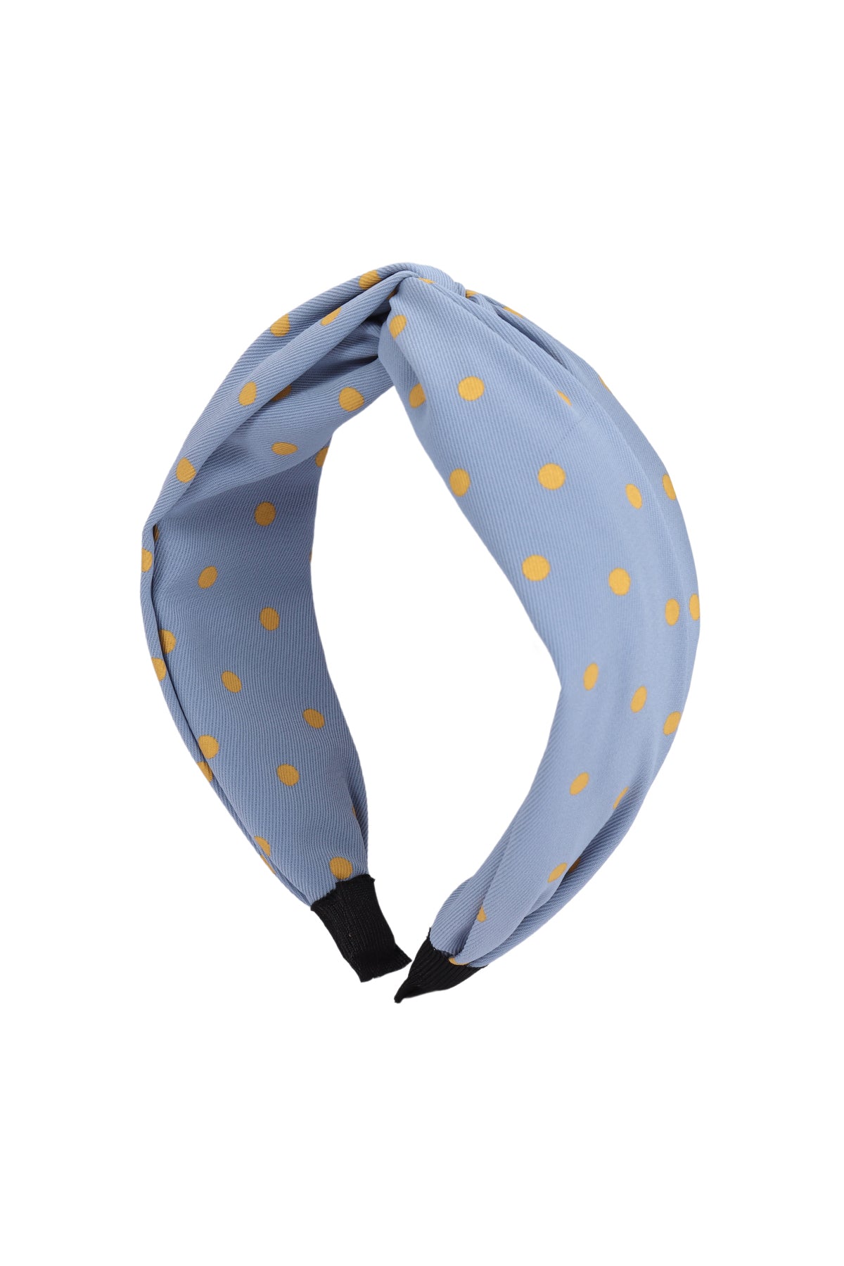 Knotted Polka Dots Fabric Coated Headband