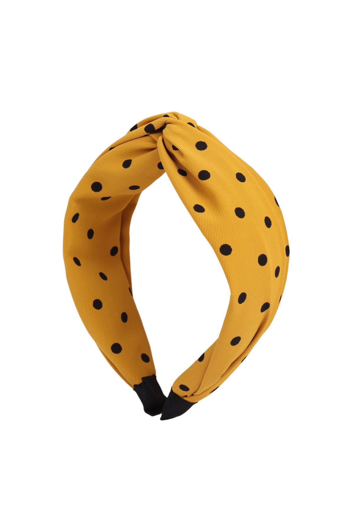 Knotted Polka Dots Fabric Coated Headband