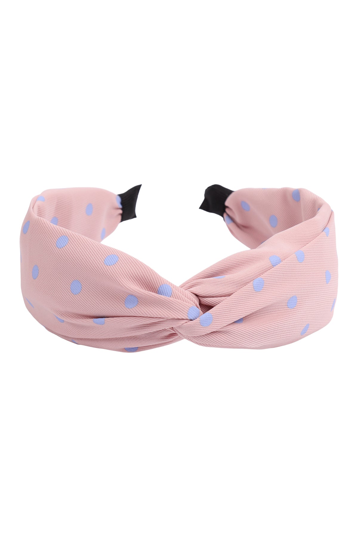 Knotted Polka Dots Fabric Coated Headband