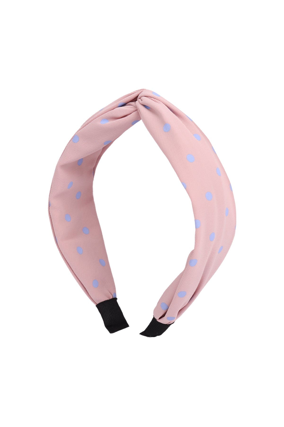 Knotted Polka Dots Fabric Coated Headband