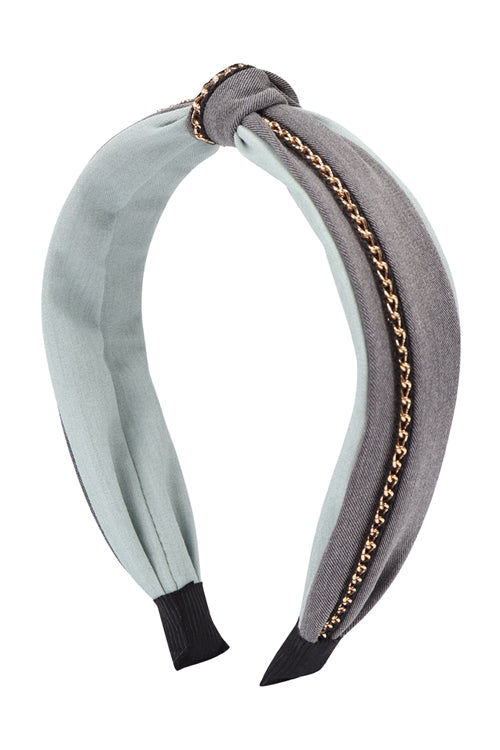 Knot With Chain Accent Headband Hair Accessories
