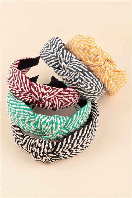 Knotted Knit Pattern Headband Hair Accesories / 1PC