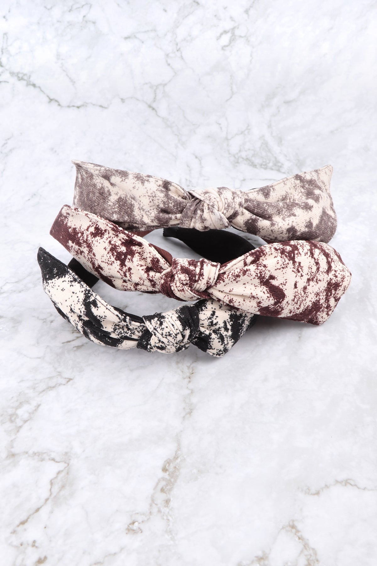 Bow Tie Dye Accent Fashion Head Band Accessories