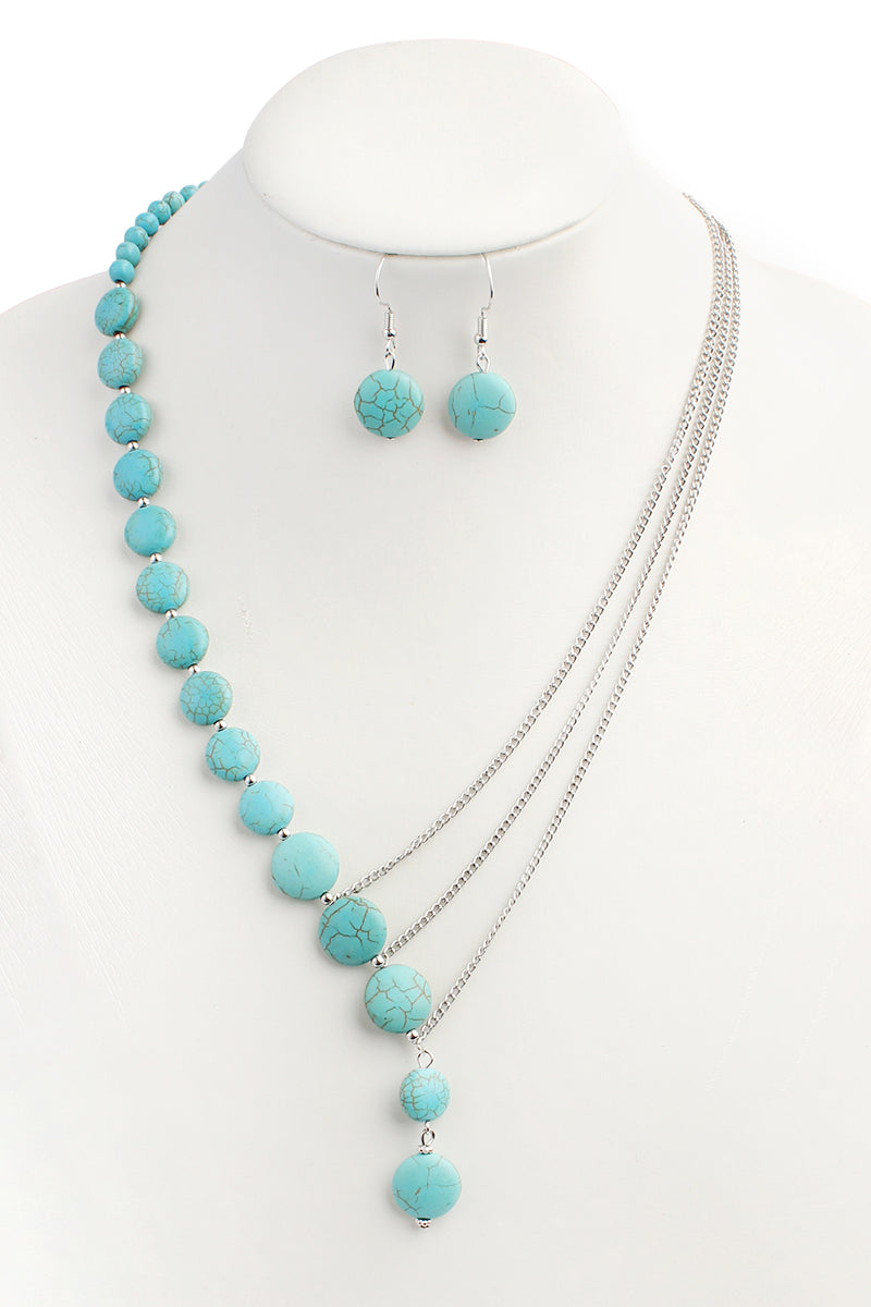 Split Necklace and Earring Set