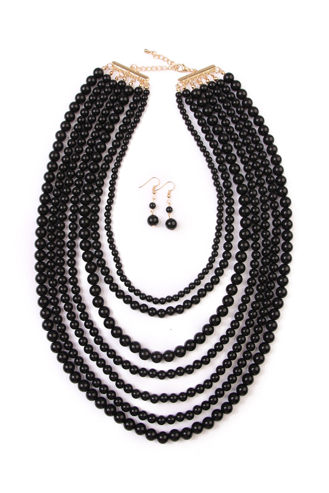 Women's Multilayer Acrylic Necklace & Earring Jewelry 6 Set