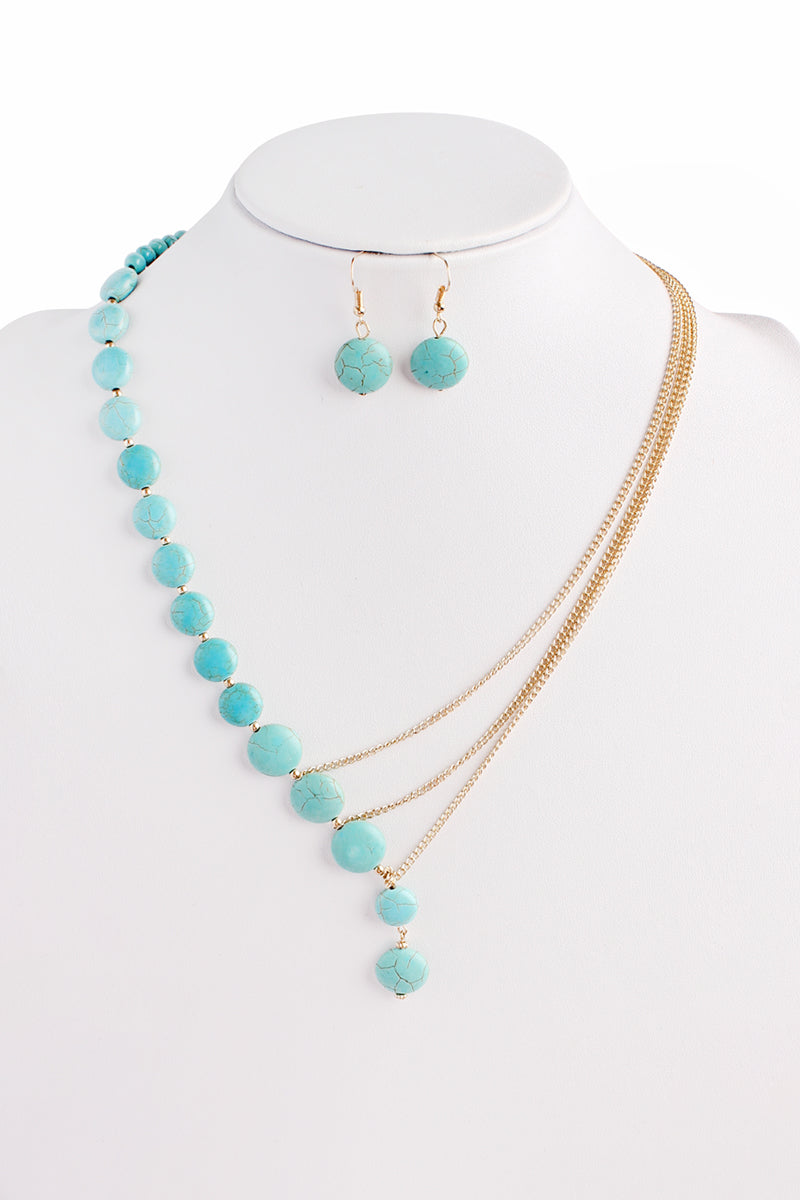 Split Necklace and Earring Set