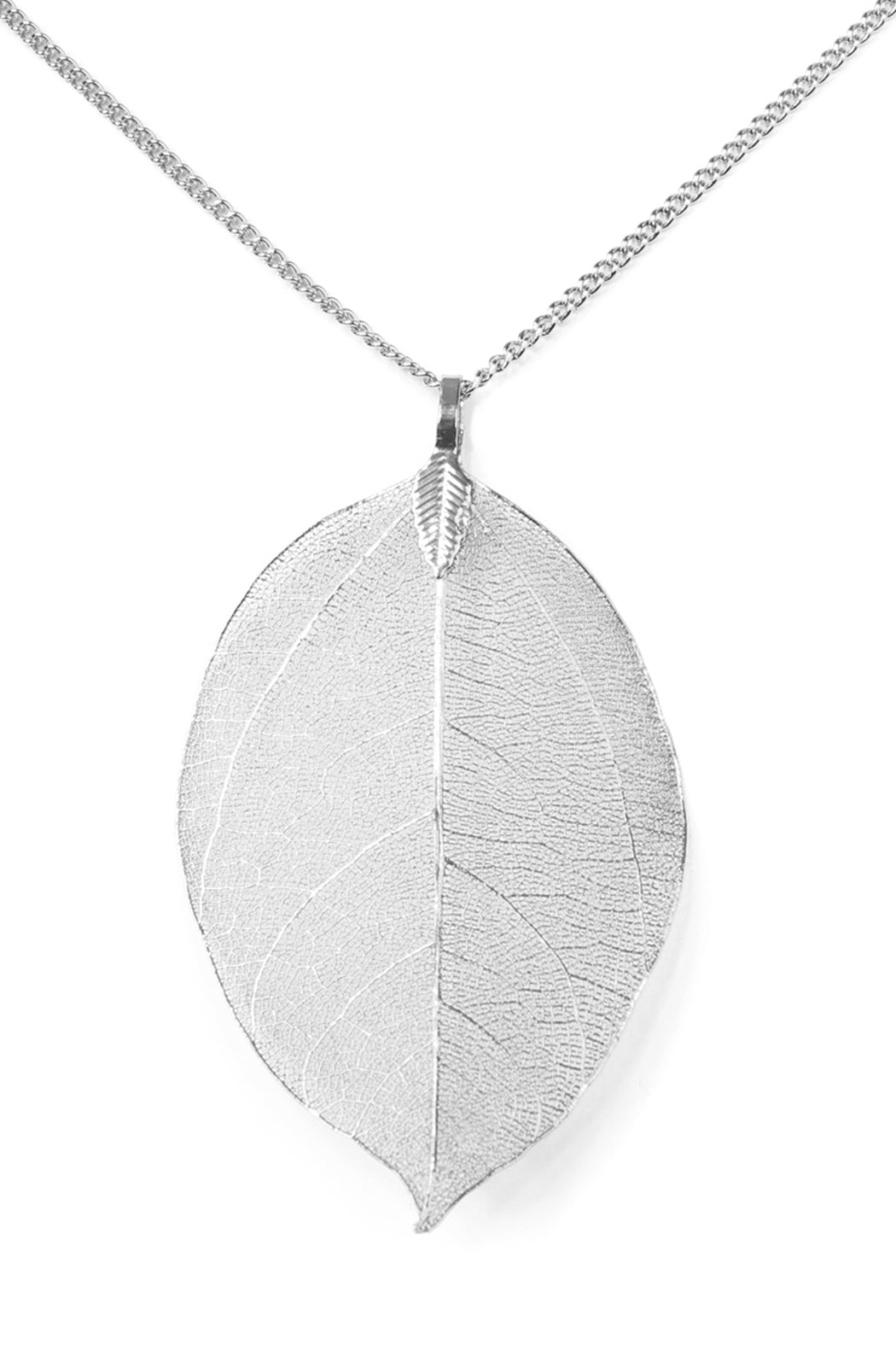 Large Leaf Pendant Necklace