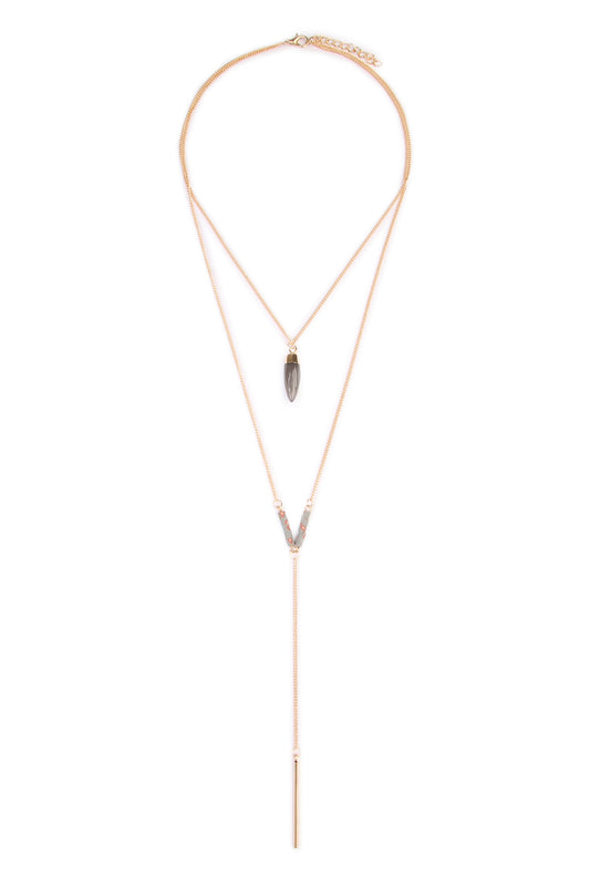 Layered Lariat Necklace