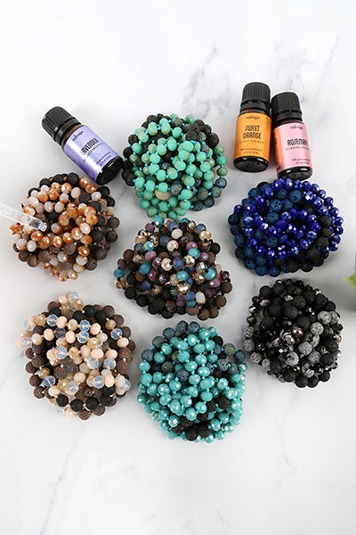 Lava Crystal natural Stone Necklace