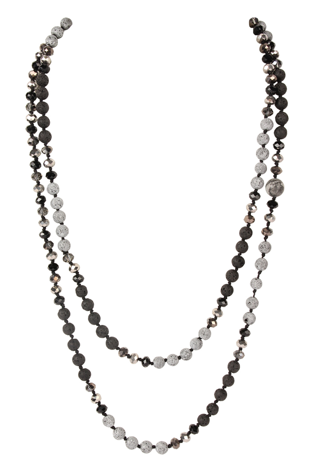 Lava Crystal natural Stone Necklace
