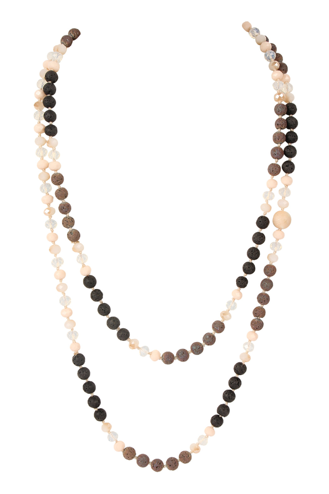 Lava Crystal natural Stone Necklace