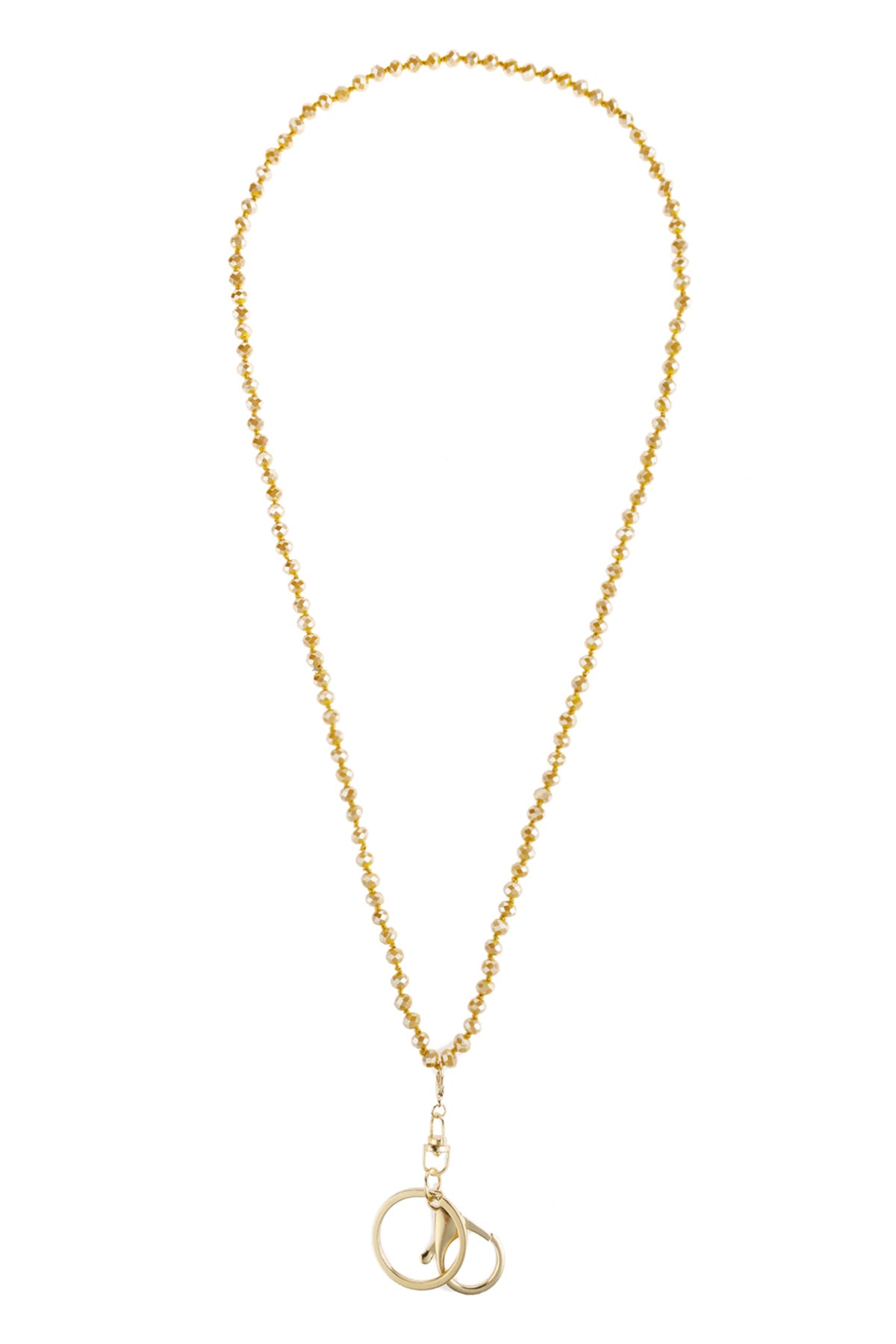 Glass Beads Lanyard Necklace