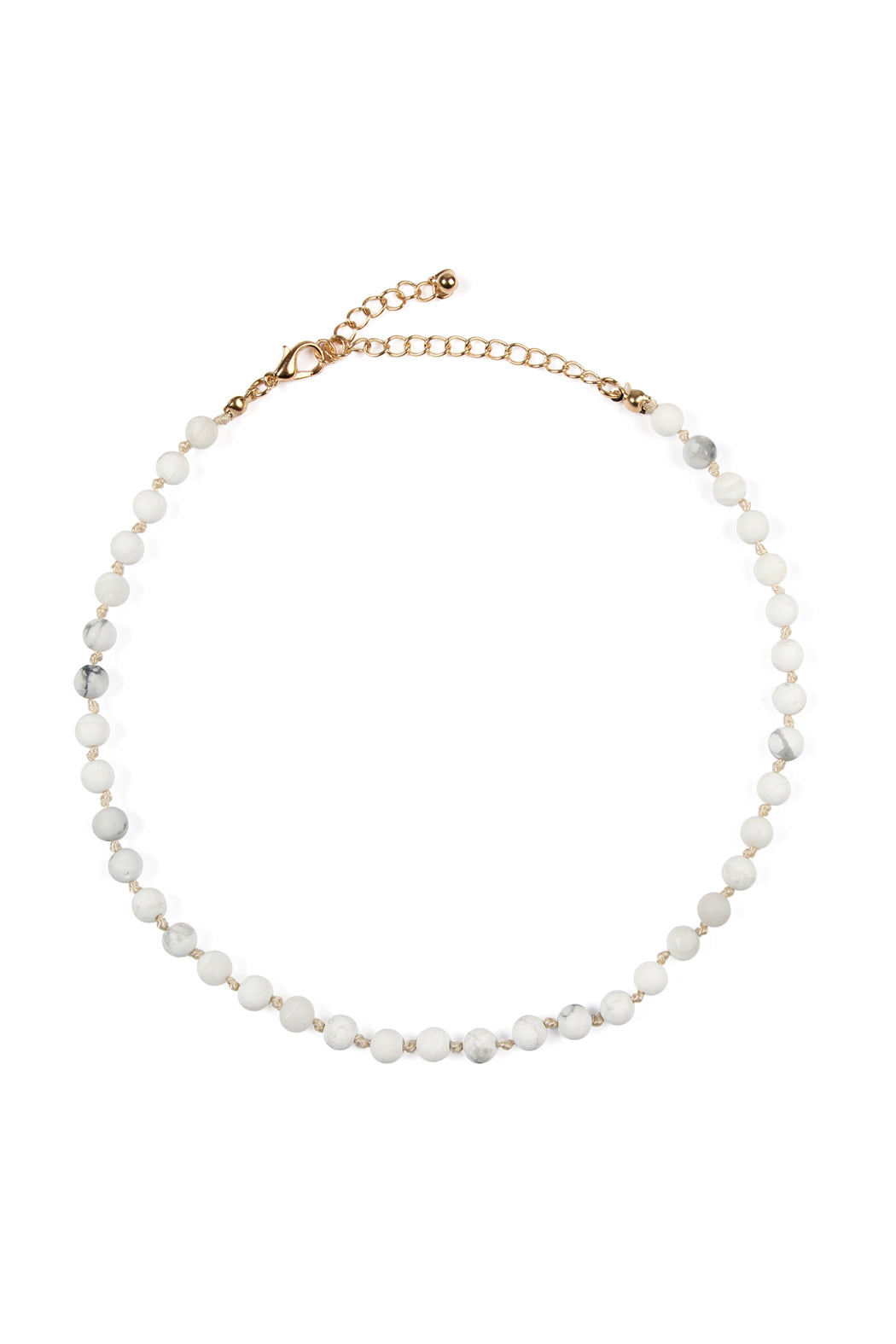 6mm Natural Stone Beads Necklace