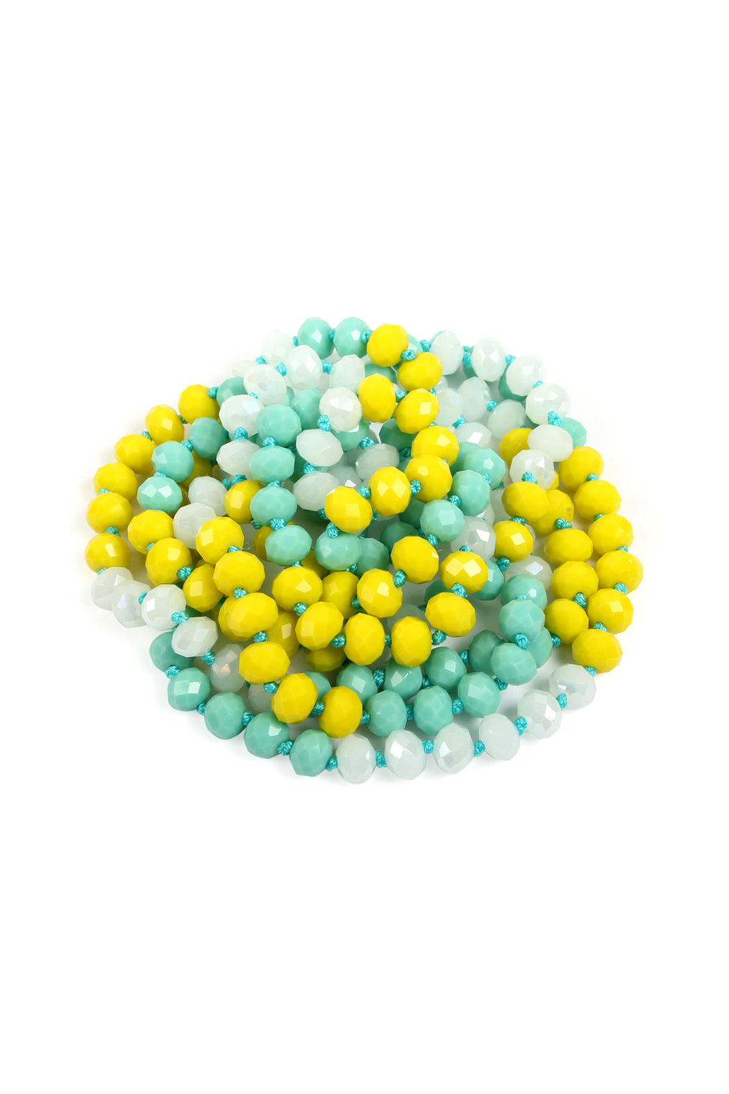 Two Line Glass Beads Necklace