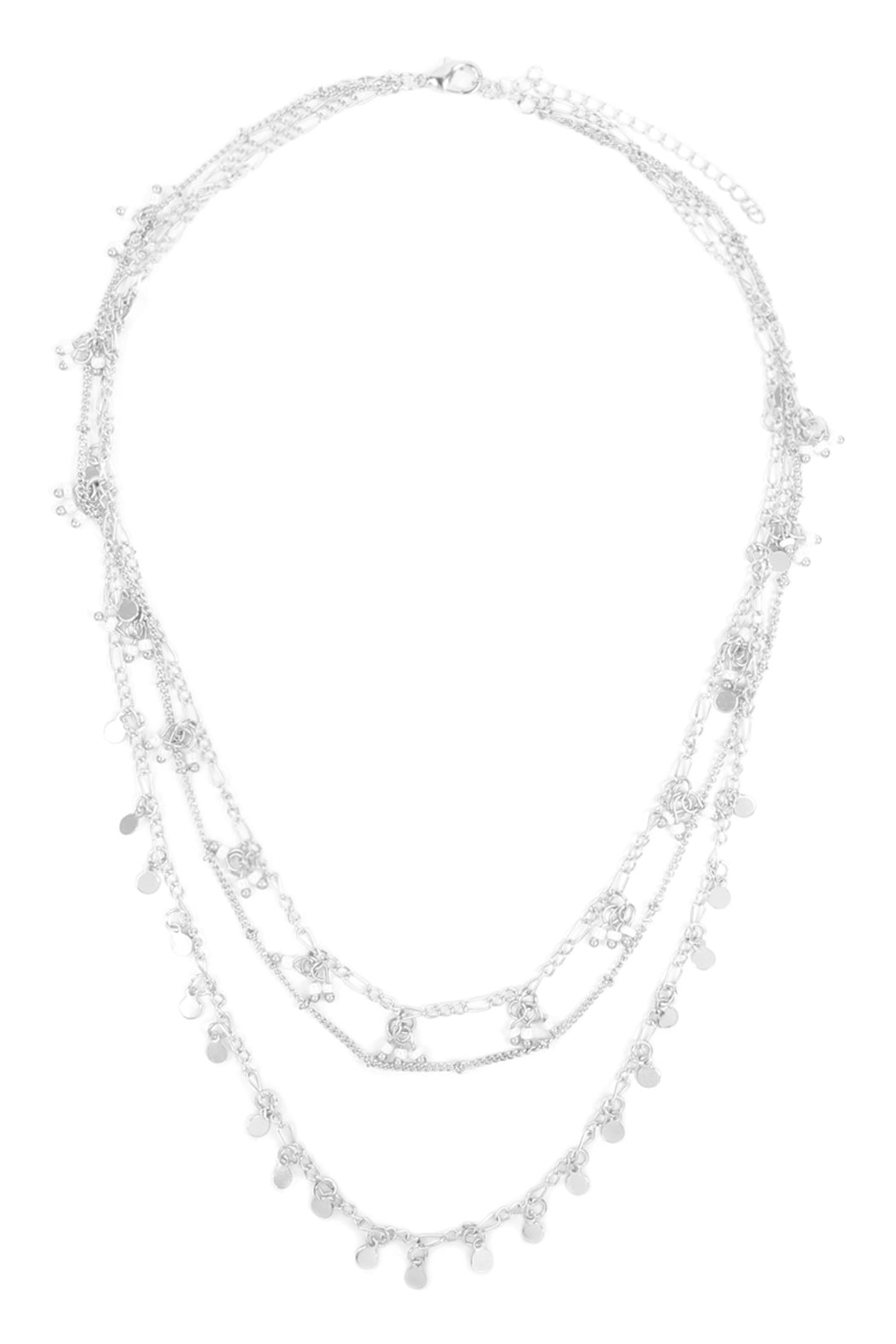 Three Layered Small Chain Necklace