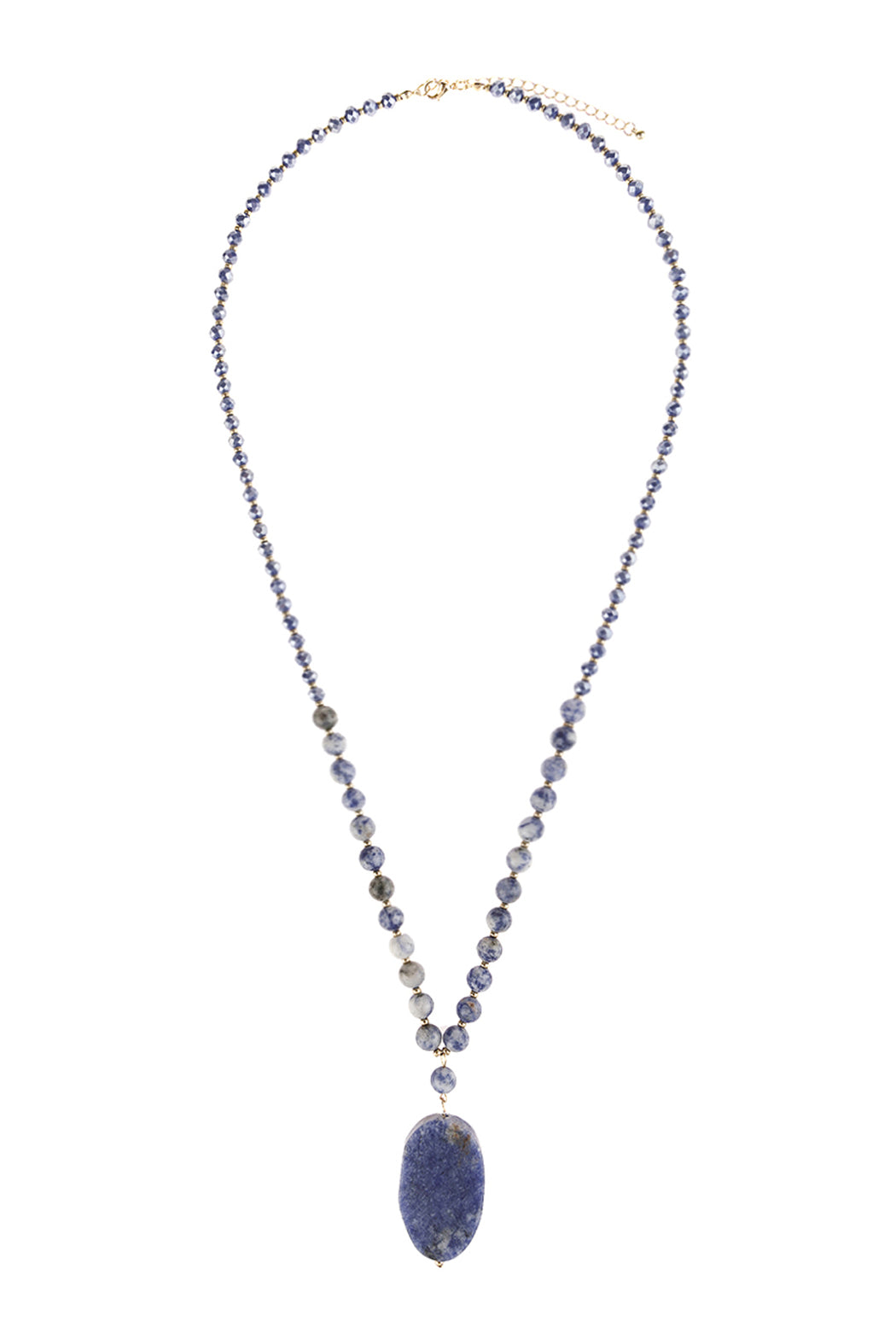 Natural Stone Beaded Necklace