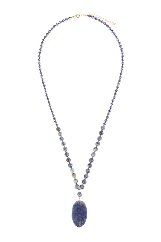 Natural Stone Beaded Necklace