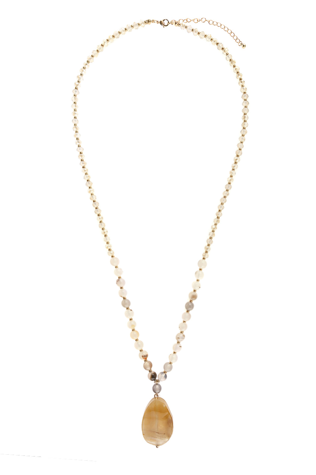 Natural Stone Beaded Necklace