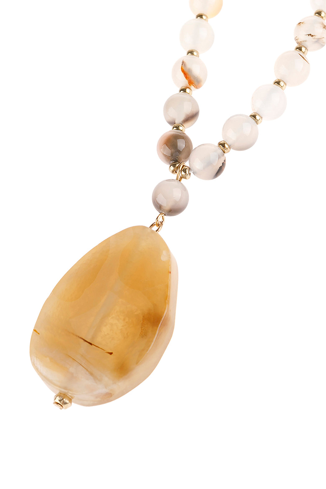 Natural Stone Beaded Necklace